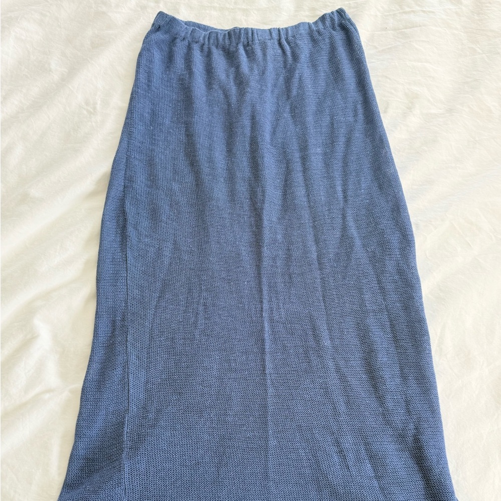 Blue Maxi Skirt